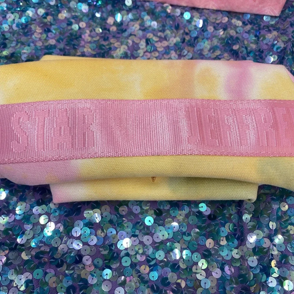 Jeffree Star Cosmetics Make-up Travel Bag Tye-Dye Pastels LIMITED EDITION NEW